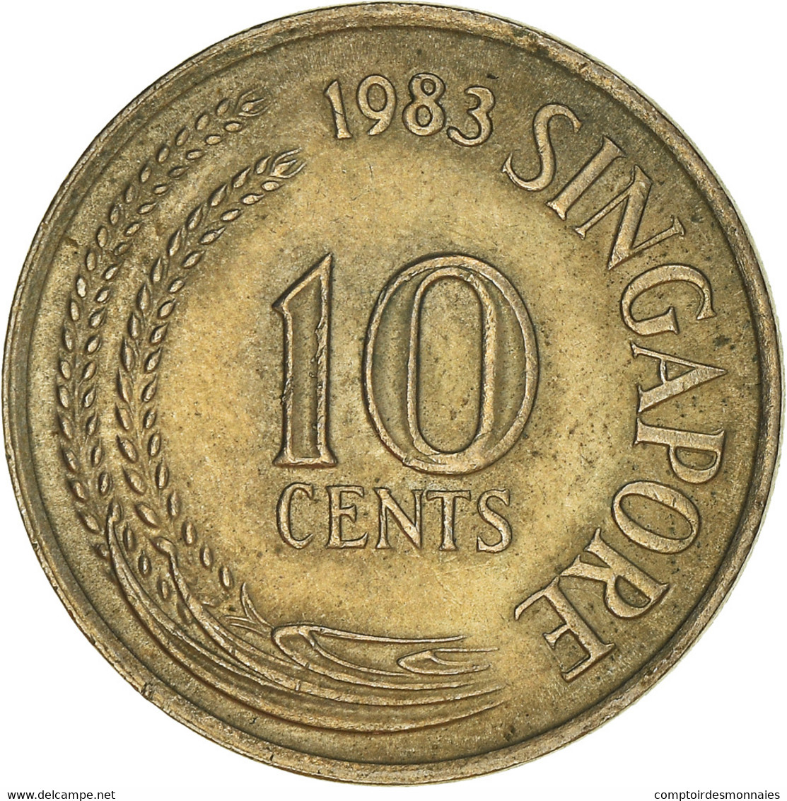 Monnaie, Singapour, 10 Cents, 1983, Singapore Mint, TTB, Cupro-nickel, KM:3 - Singapour