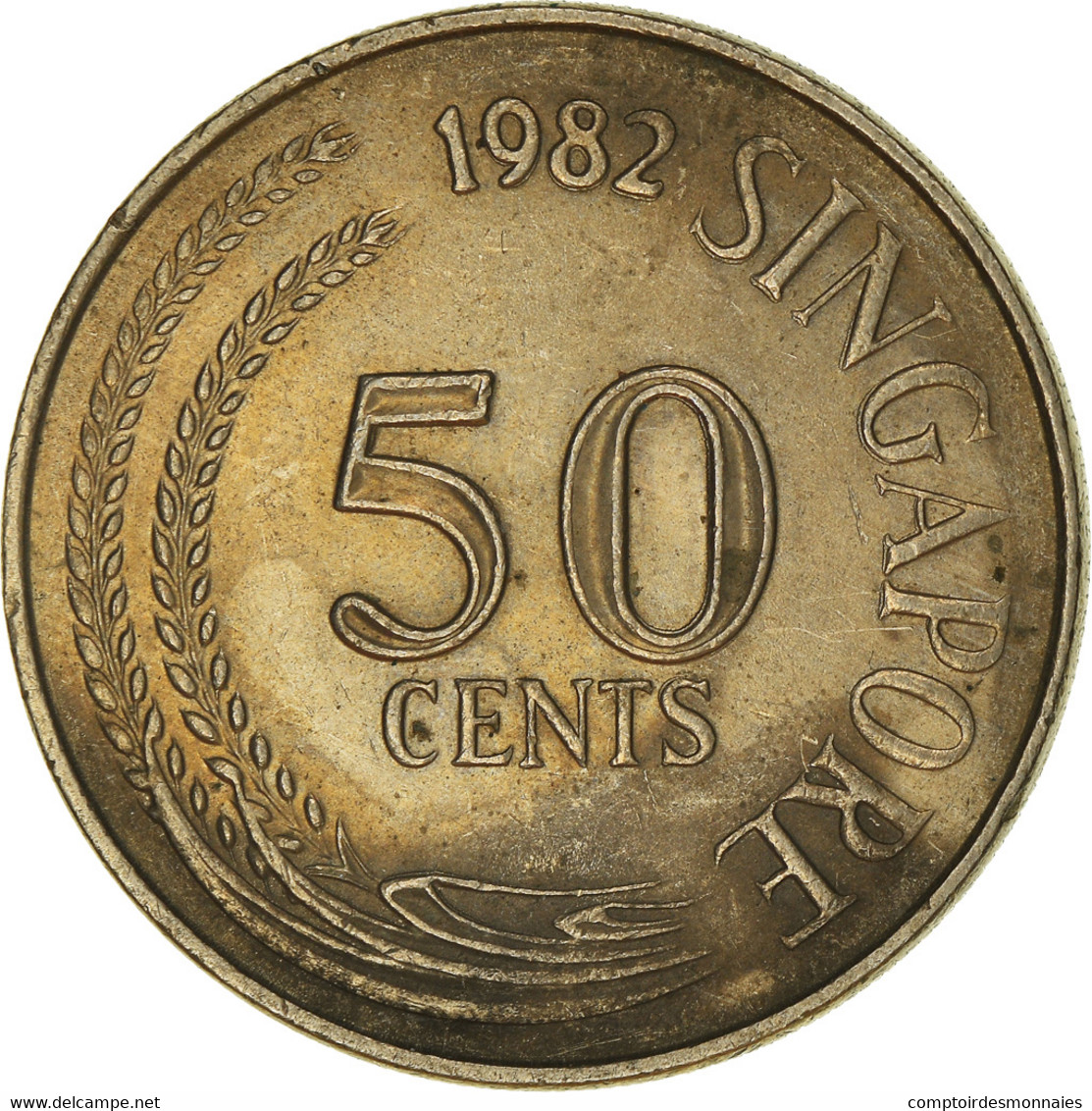 Monnaie, Singapour, 50 Cents, 1982, Singapore Mint, TTB, Cupro-nickel, KM:5 - Singapour
