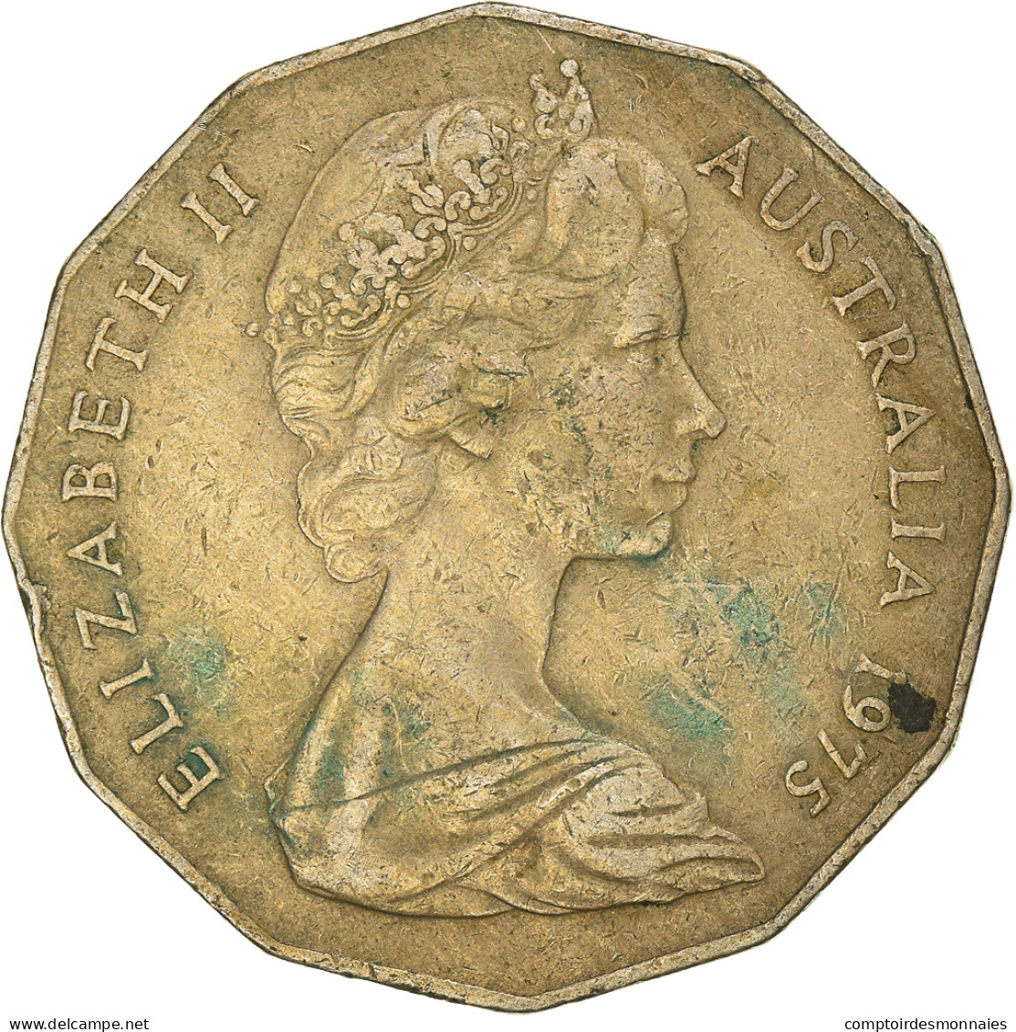 Monnaie, Australie, Elizabeth II, 50 Cents, 1975, TTB, Cupro-nickel, KM:68 - 50 Cents