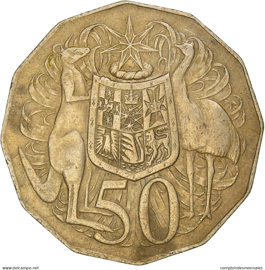 Monnaie, Australie, Elizabeth II, 50 Cents, 1975, TTB, Cupro-nickel, KM:68 - 50 Cents