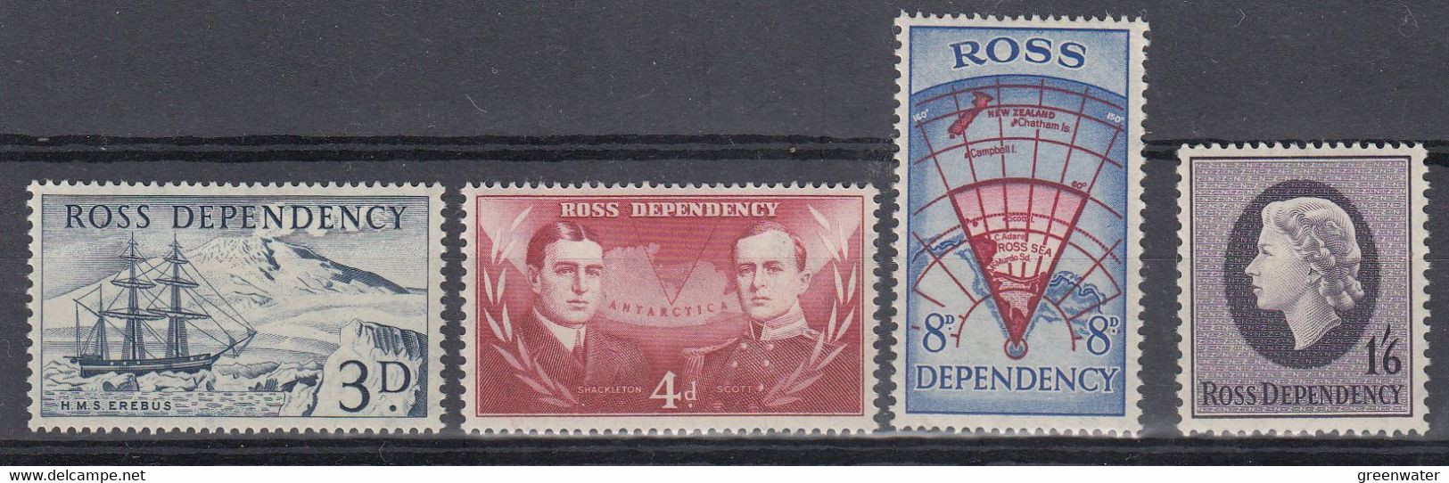 Ross Dependency 1957 Scott 4v ** Mnh (57362) - Nuevos