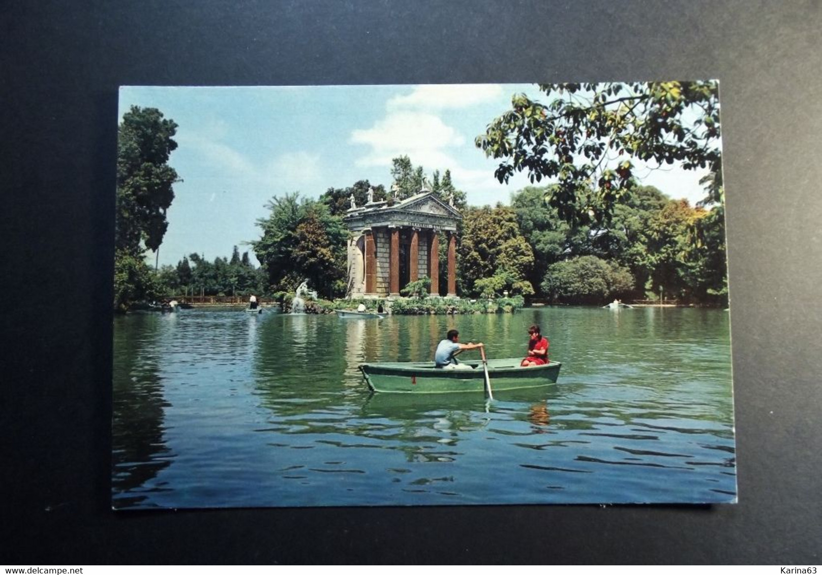 Roma - Villa Umberto - Giardini Del Lago - Tempietto - Jardins - Garden - Anno 1970  Kodak Ektachrome - Non Viaggiata - Parcs & Jardins