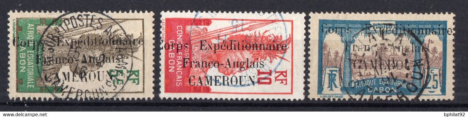 !!! CAMEROUN, N°41, 42 ET 44 OBLITERATIONS SUPERBES - Used Stamps