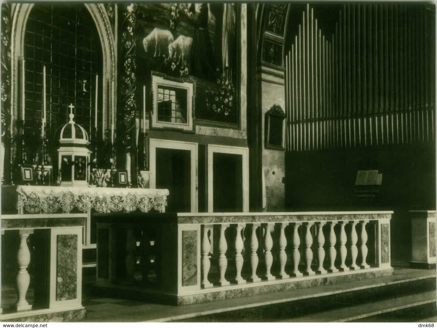 MONTEFORTINO ( ASCOLI PICENO ) SANTUARIO MADONNA DELL'AMBRO - ALTAR MAGGIORE - SPEDITA 1958 (8533) - Ascoli Piceno