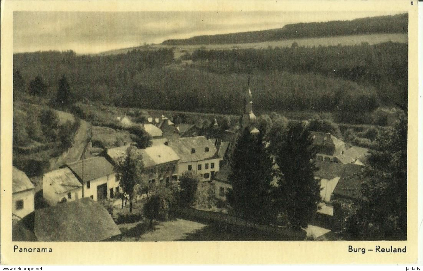 Burg - Reuland -- Panorama.      ( 2 Scans ) - Burg-Reuland