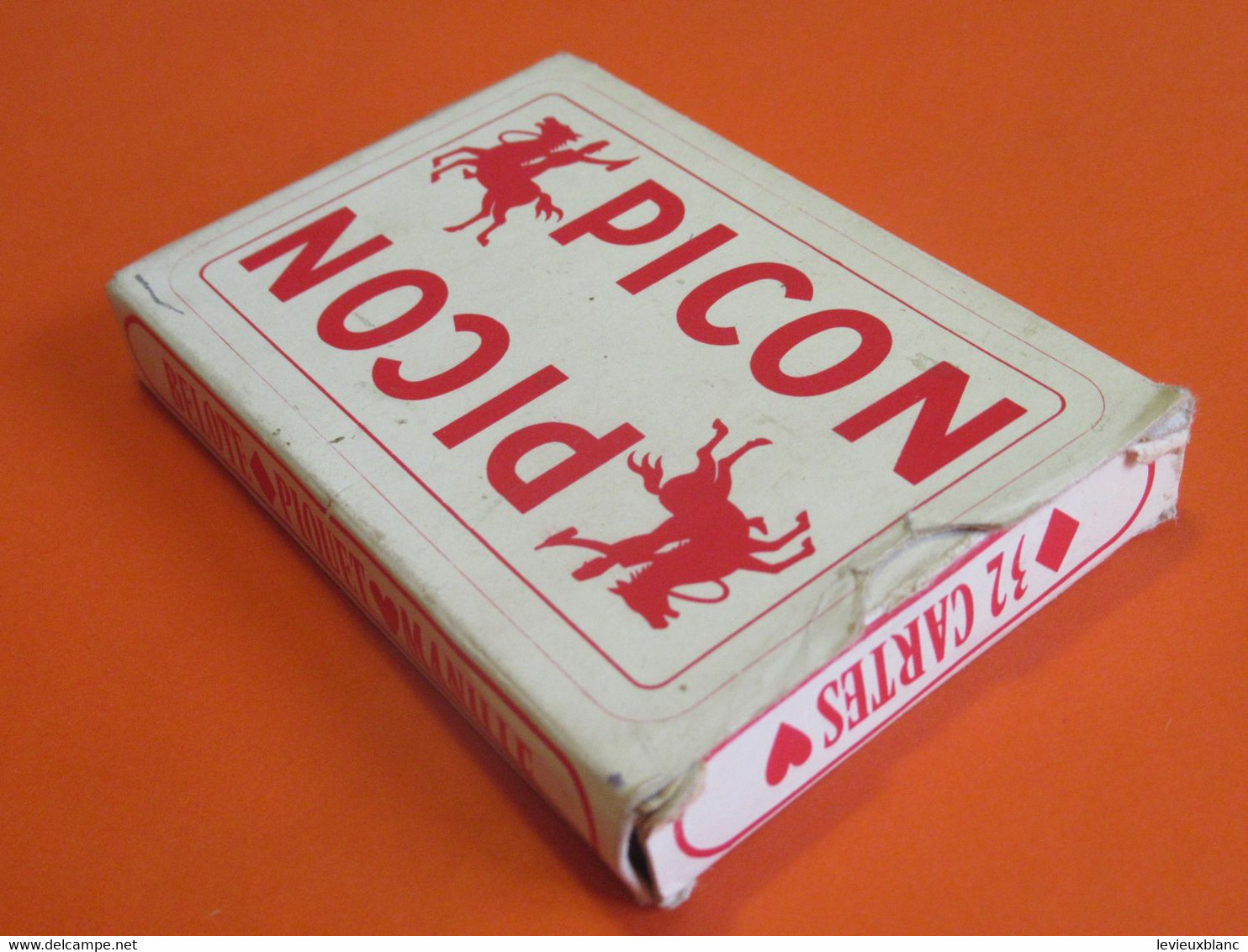 Jeu de cartes Publicitaire ancien usagé/ PICON/ 32 Cartes / Belote-Piquet-Manille/ Vers 1950-1960      JE247