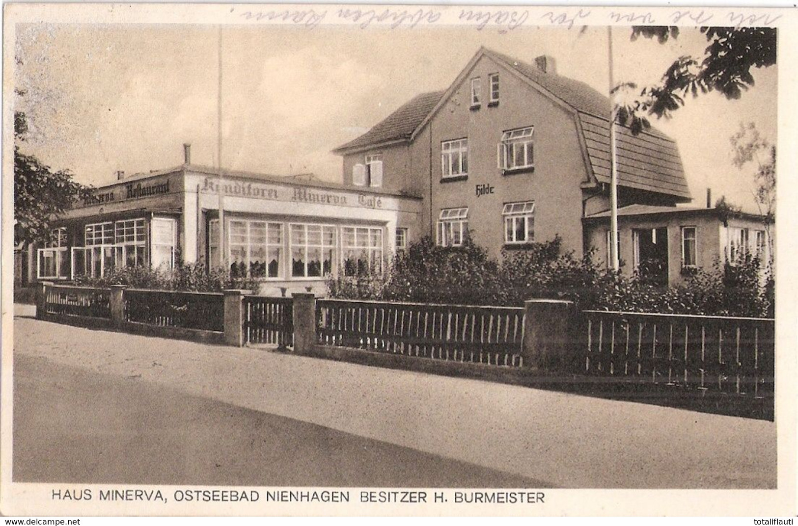 Ostseebad NIENHAGEN Mecklenburg Haus MINERVA Bes H Burmeister 15.6.193.. Gelaufen - Bad Doberan