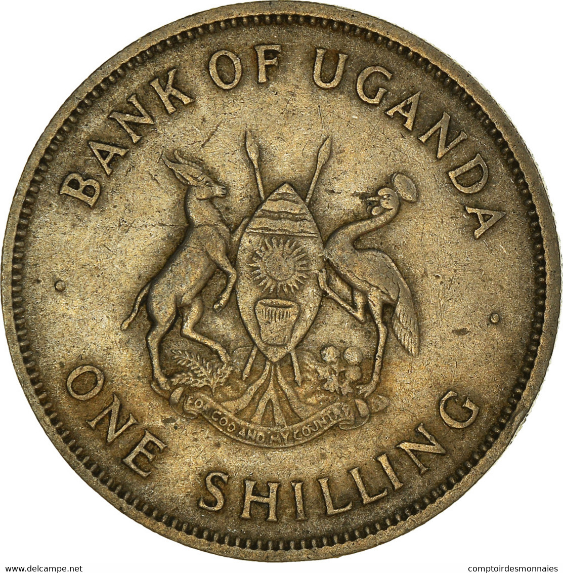 Monnaie, Uganda, Shilling, 1966, TTB, Cupro-nickel, KM:5 - Ouganda