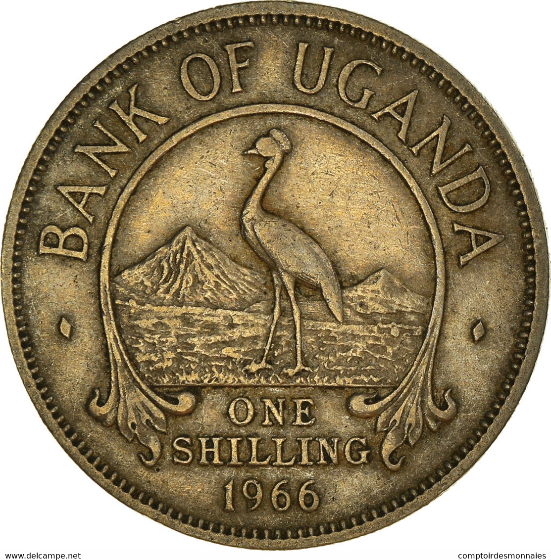 Monnaie, Uganda, Shilling, 1966, TTB, Cupro-nickel, KM:5 - Uganda