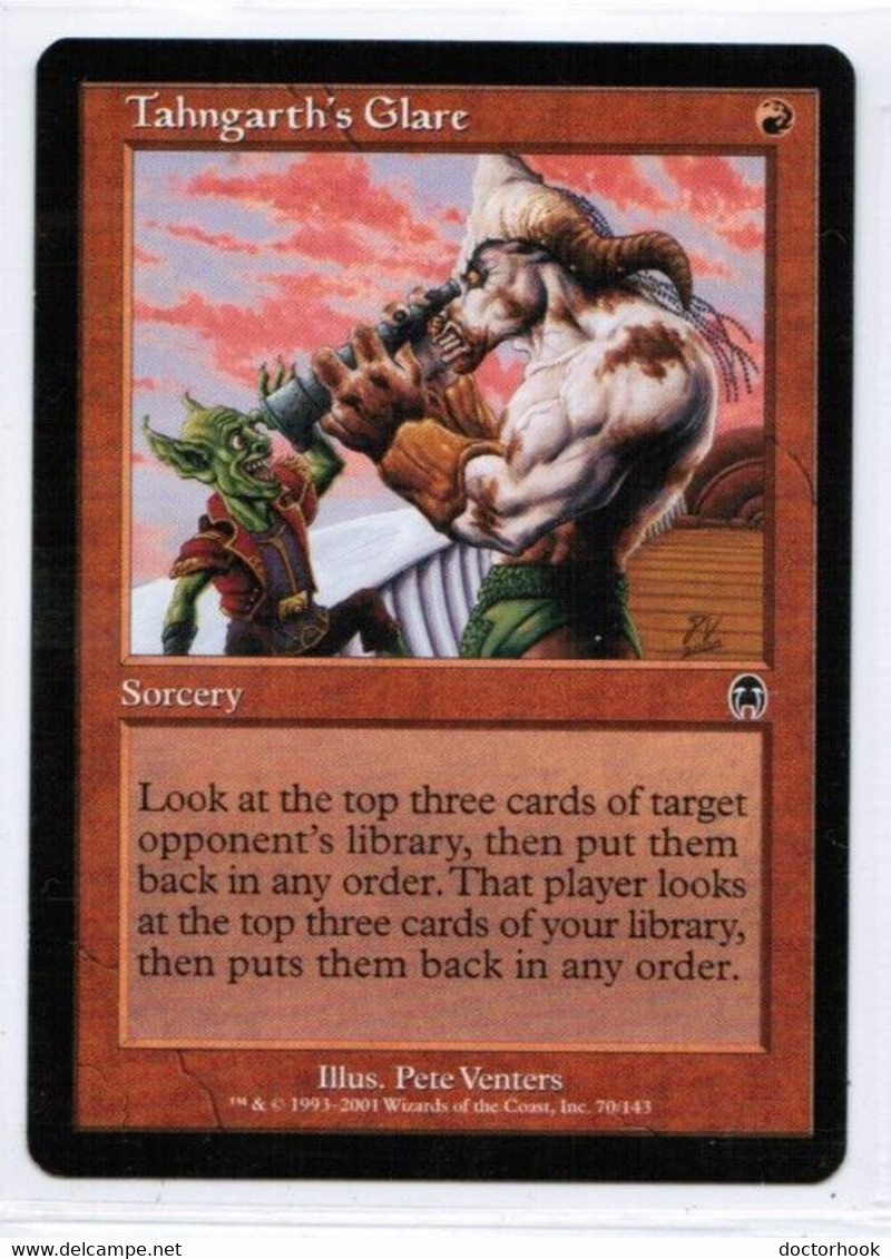 MAGIC The GATHERING  "Tahngarth's Glare"---APOCALYPSE (MTG--126-7) - Sonstige & Ohne Zuordnung