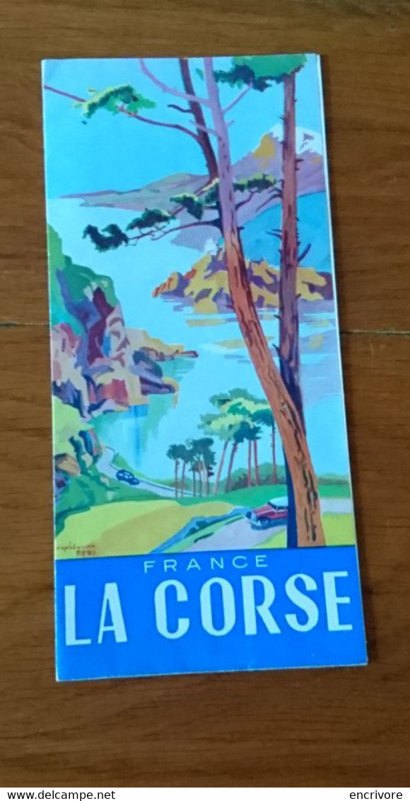 France CORSE ILE DE BEAUTE Illustré Lucien PERI Carte - Toeristische Brochures