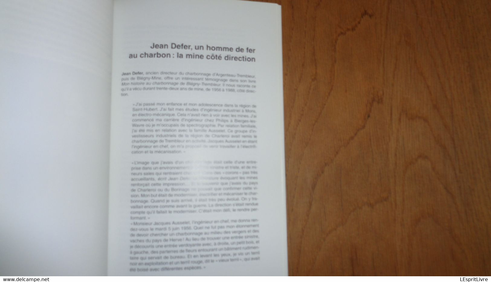 DES MINES ET DES HOMMES AU PAYS DE LIEGE Régionalisme Mine Mineurs Charbonnages Houillères Blégny Charbon Grisou Houille