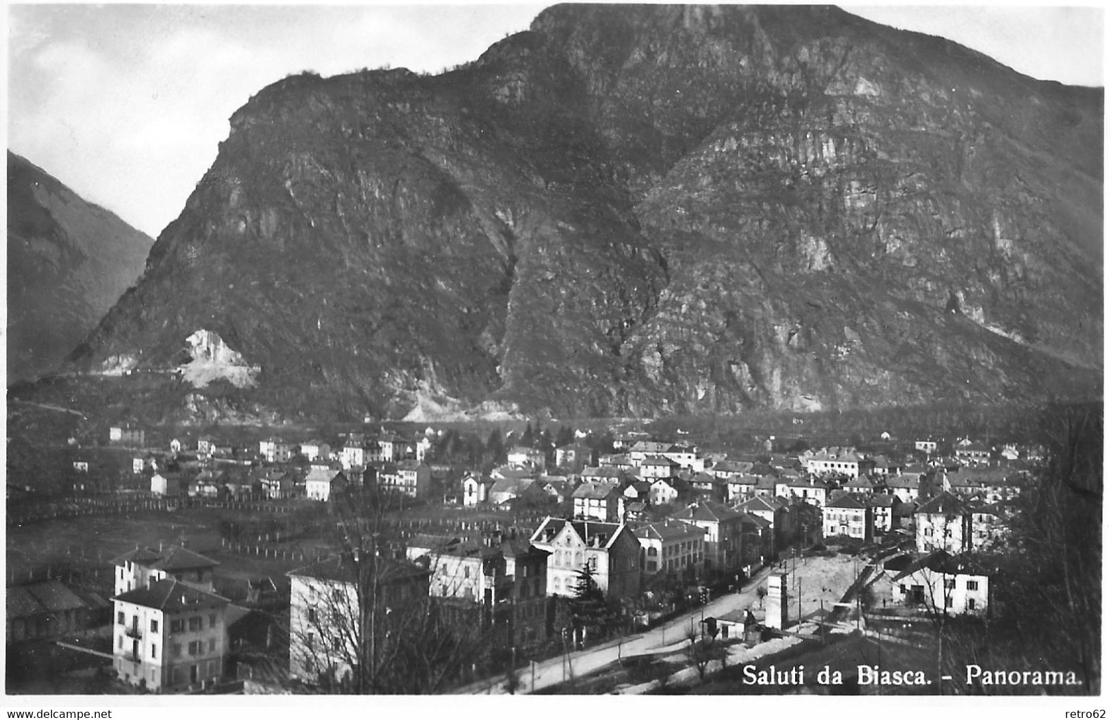 SALUTI DI BIASCA → Panoramakarte Mit Feldpost, Ca.1945 - Biasca