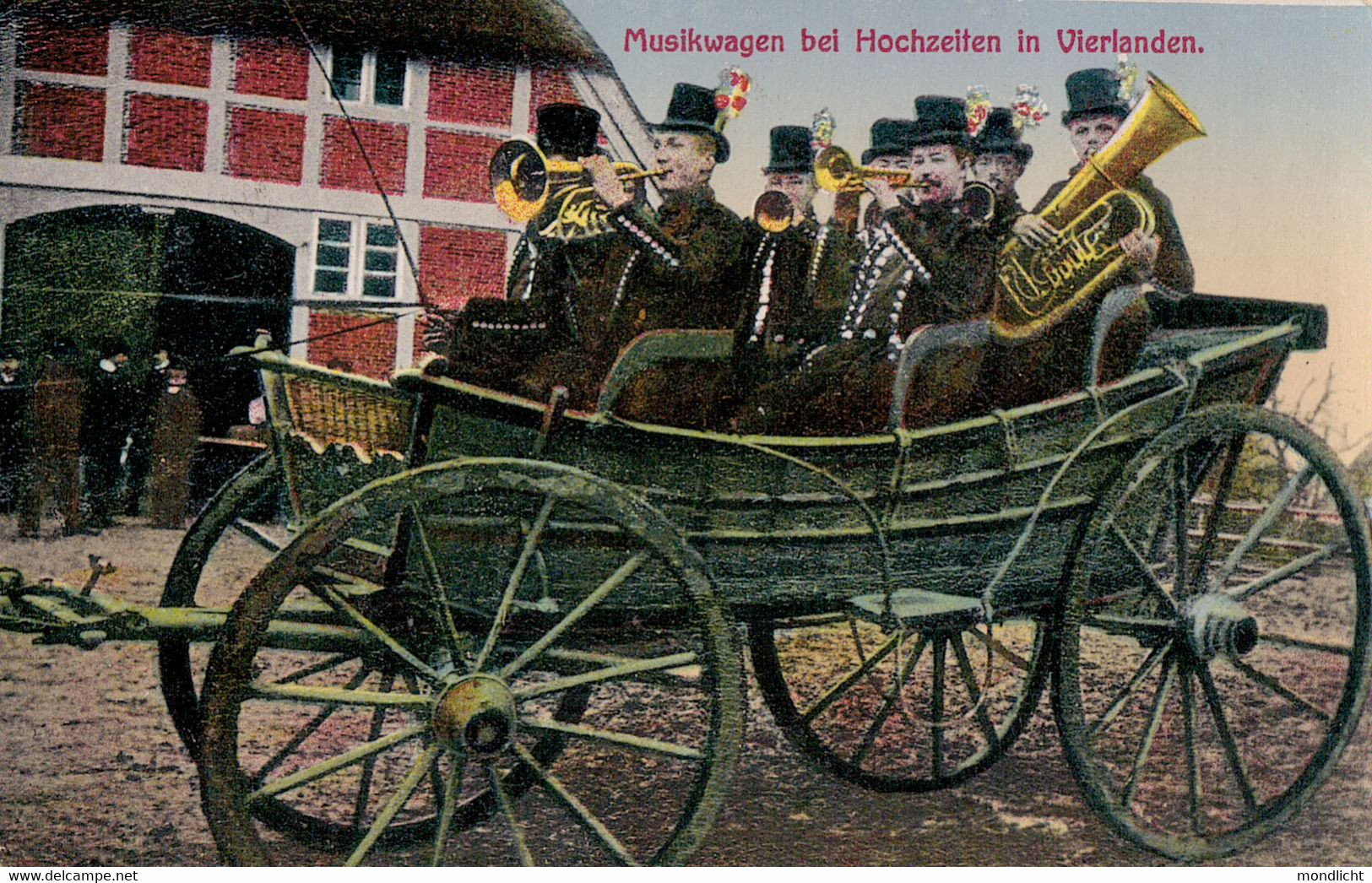 Musikwagen Bei Hochzeiten In Vierlanden, 1915. (Vierlande, Bergedorf). - Bergedorf