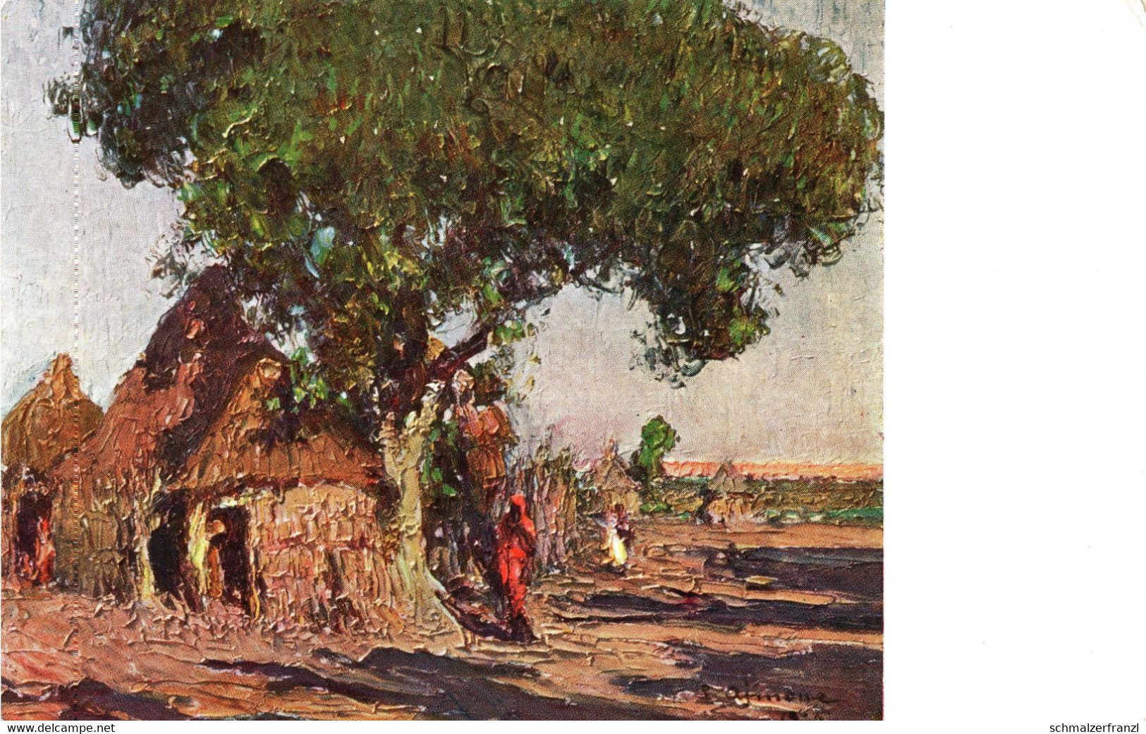 Künstlerkarte Litho AK Nella Somalia Italiana All' Ombra Del Sicomoro Ministero Delle Colonie Somalie Colony Kolonie AOI - Somalia