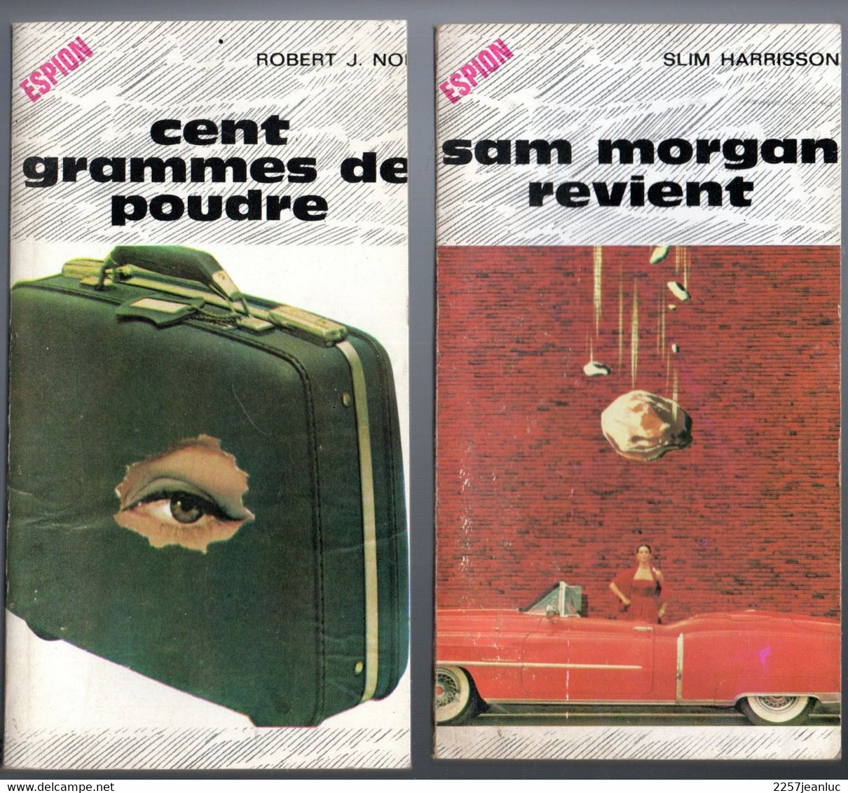 Lot 5 Romans Espionnage -  3 De Slim Harrisson 1 De C Rouhier Et Jean Clerc Divers - Sonstige & Ohne Zuordnung