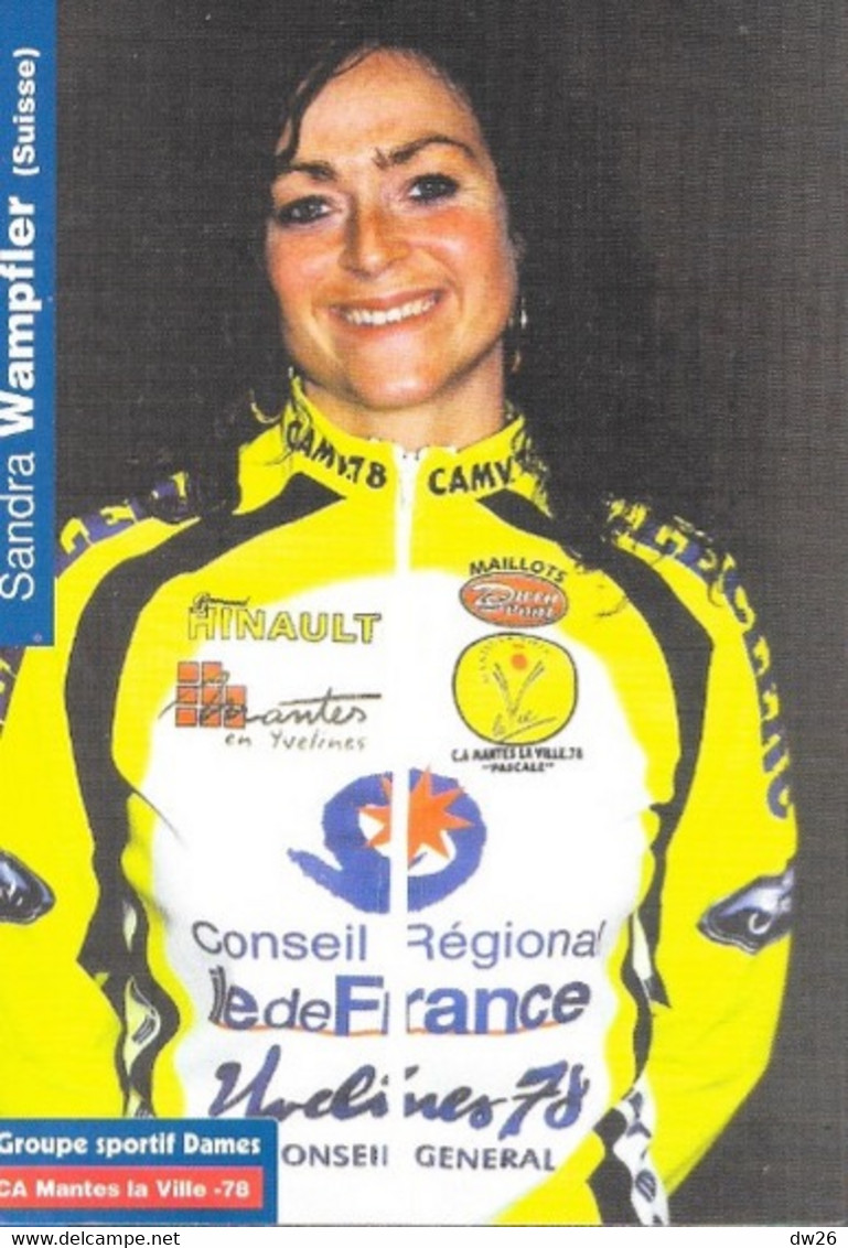 Fiche Cyclisme - Sandra Wampfler, Championne Cycliste Suisse - Equipe C.A. Mantes La Ville 78 - Deportes