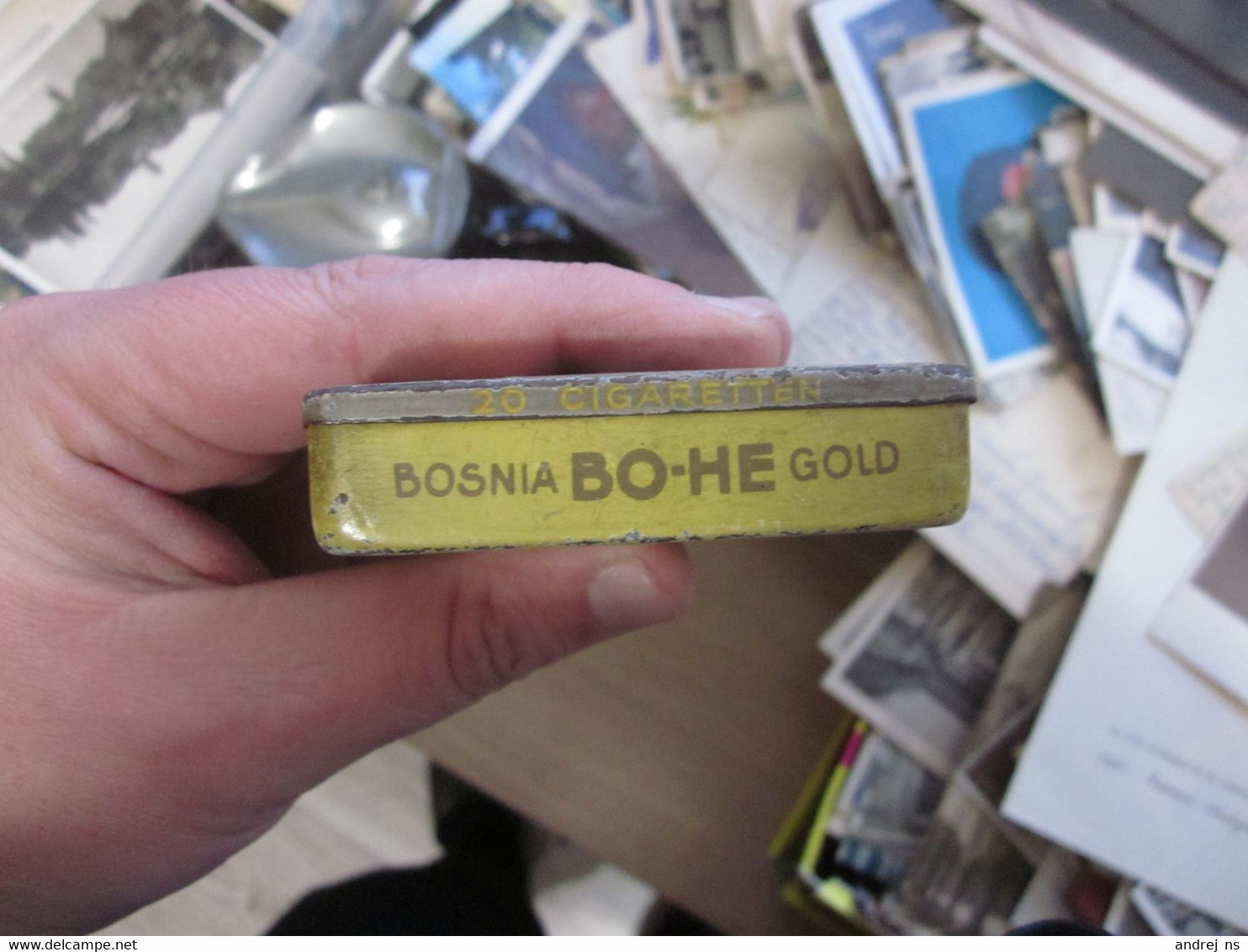 Od Tin Box BO HE Bosnia Cigarettenfabrikverschleis Bosnisch Hercegov Landes Tabakregie Rare - Cajas Para Tabaco (vacios)