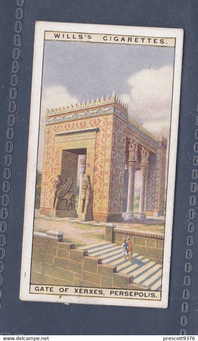 Wonders Of The Past 1926 - 33 Gate Of Xerxes, Persepolis -  Wills Cigarette Card - Original  - - Wills