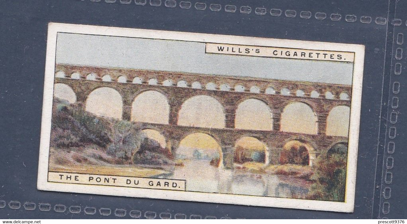 Wonders Of The Past 1926 - 36 Pont Du Gard, France -  Wills Cigarette Card - Original  - - Wills