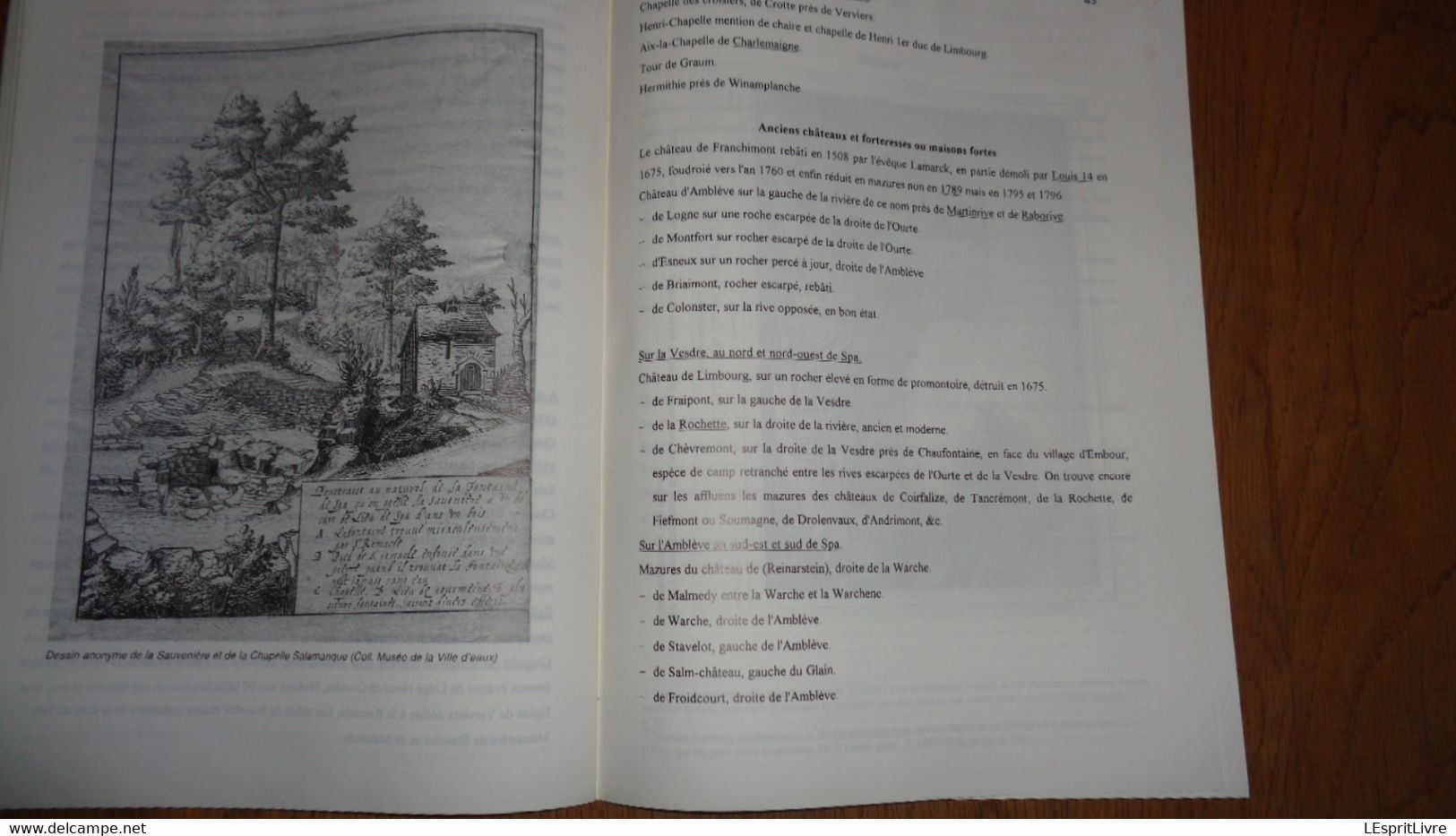 HISTOIRE ET ARCHEOLOGIE SPADOISES 93 Régionalisme Liège Spa au Temps de Louis XIV Cramignons Cimetière Desnié Duplessis