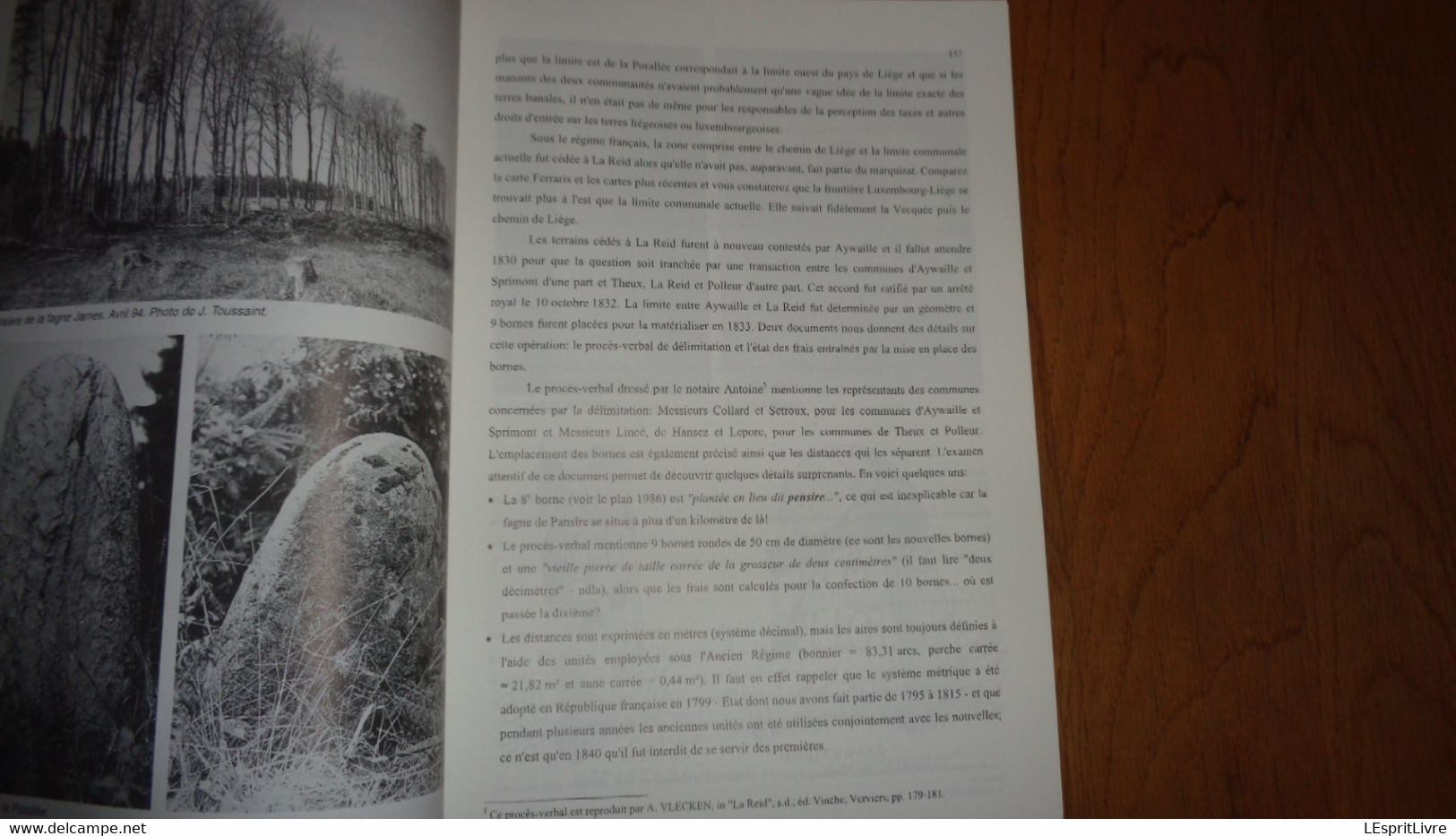 HISTOIRE ET ARCHEOLOGIE SPADOISES 100 Régionalisme Spa Plateau Bronromme Quadrille Orban Jaspar Jolités Bornes Croix