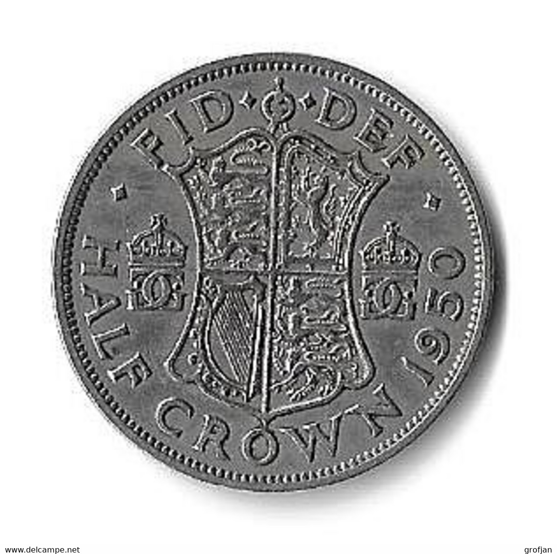 UK -  ½ Crown 1950 - Sonstige & Ohne Zuordnung