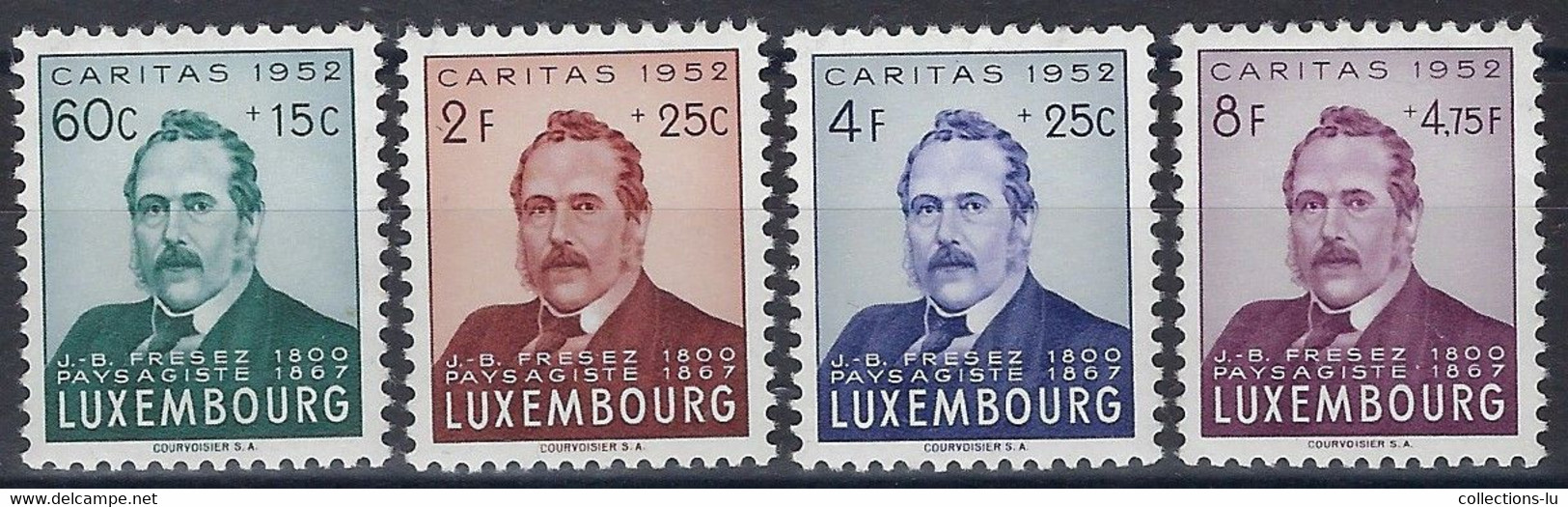 Luxembourg - Luxemburg - Timbres 1951 Caritas  J.B.Frezes  *   VC. 45,- - Usati