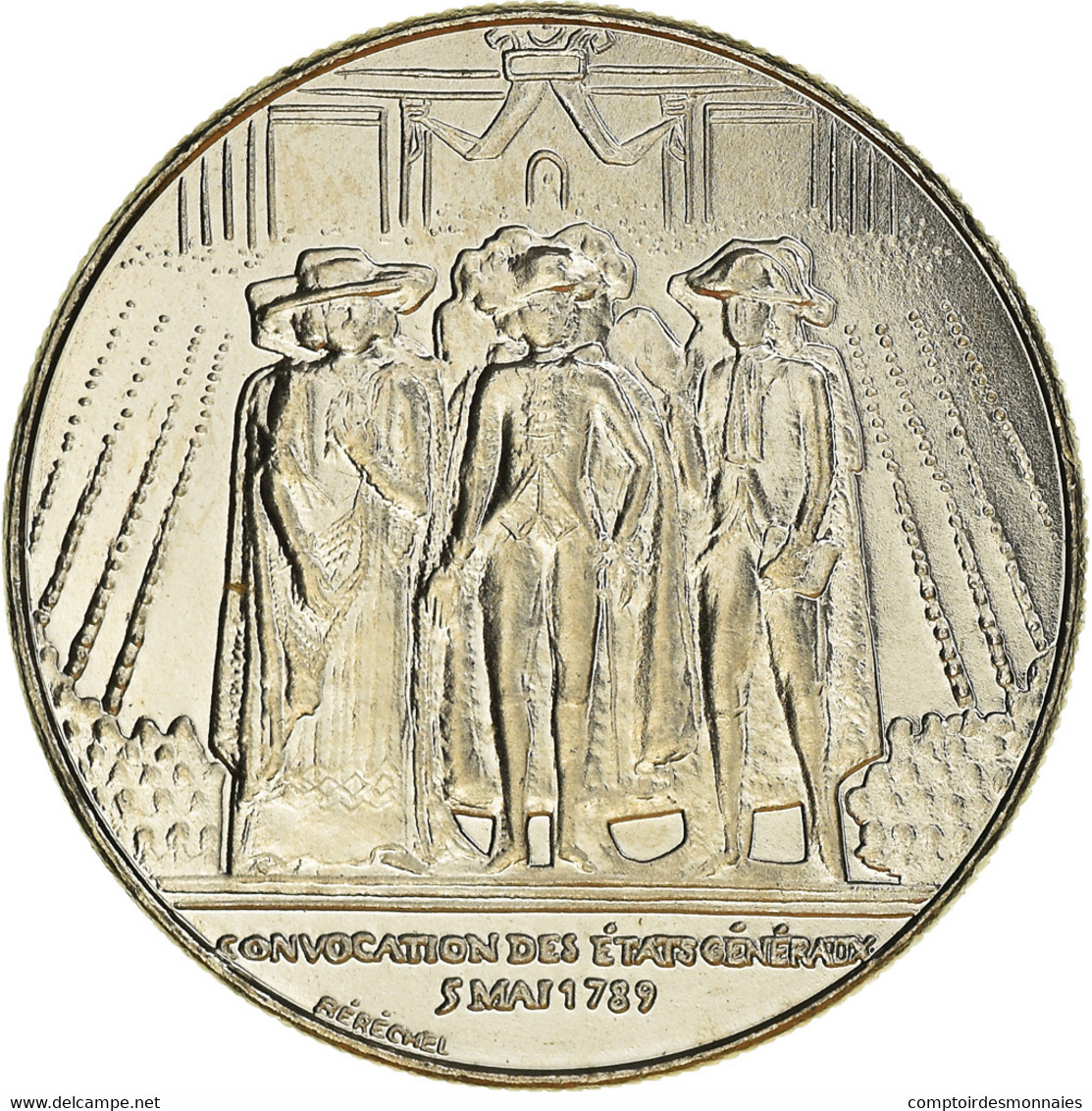 Monnaie, France, États Généraux, 1 Franc, 1989, Paris, ESSAI, FDC, Nickel - Essais, Piéforts, épreuves & Flans Brunis