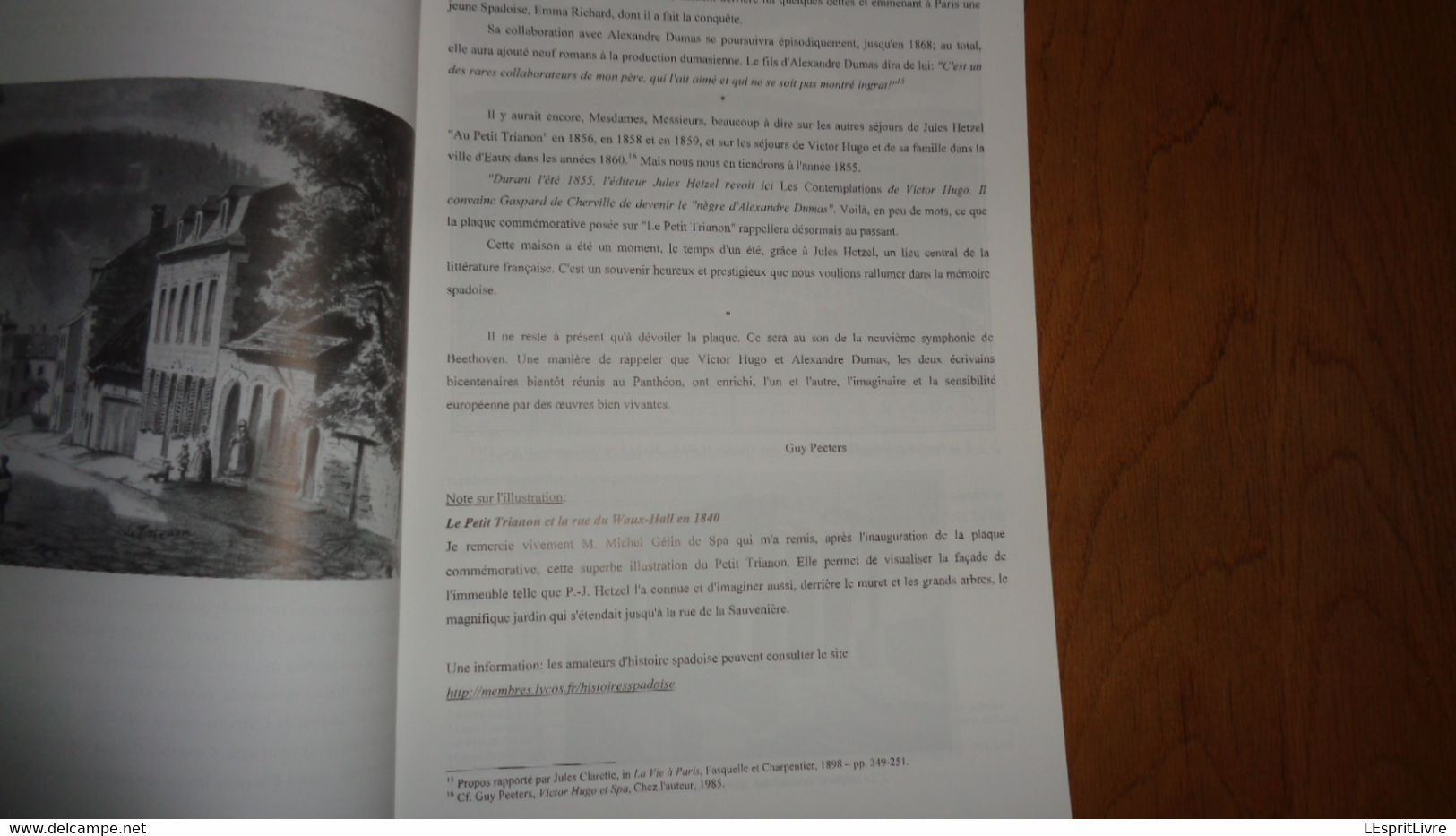 HISTOIRE ET ARCHEOLOGIE SPADOISES 112 Régionalisme Spa Restauration Pavillon Hesse Rheinfeld Petit Trianon Waux Hall - Belgique