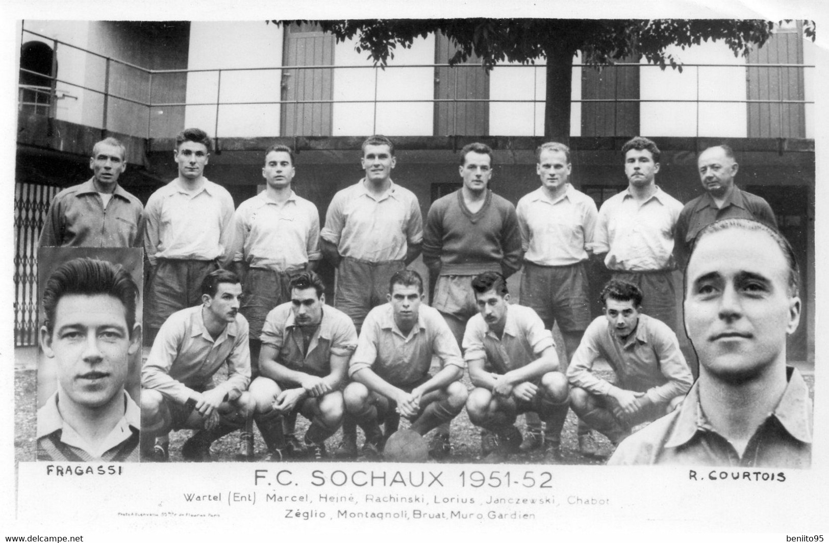 CP De L'équipe 1ère De Football De SOCHAUX 1951-52. - Sochaux