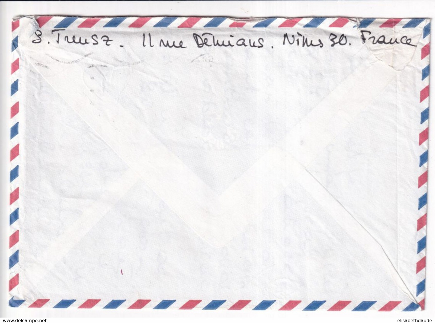 1974 - ENVELOPPE Par AVION De NIMES (GARD) => LAGOS (NIGERIA) - DESTINATION ! - Storia Postale