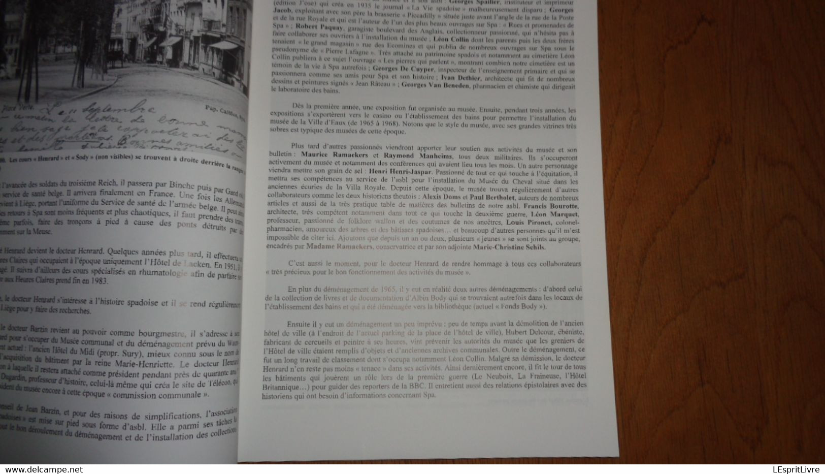 HISTOIRE ET ARCHEOLOGIE SPADOISES 113 Régionalisme Spa Amédée Hesse Docteur Henrard Waux Hall Jolités Fouquier Rigadin - België