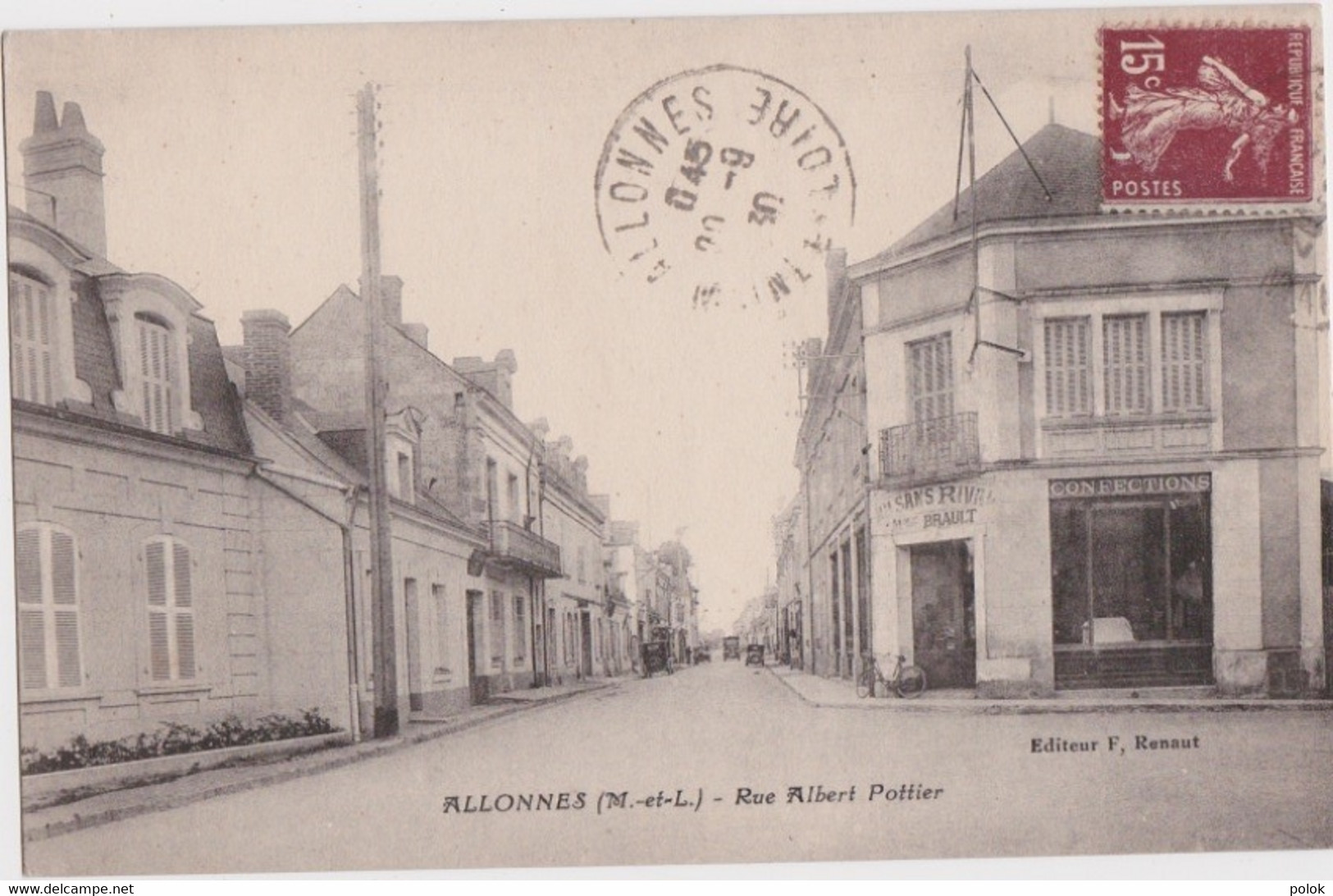 Cf - Cpa ALLONNES - Rue Albert Pottier - Allonnes