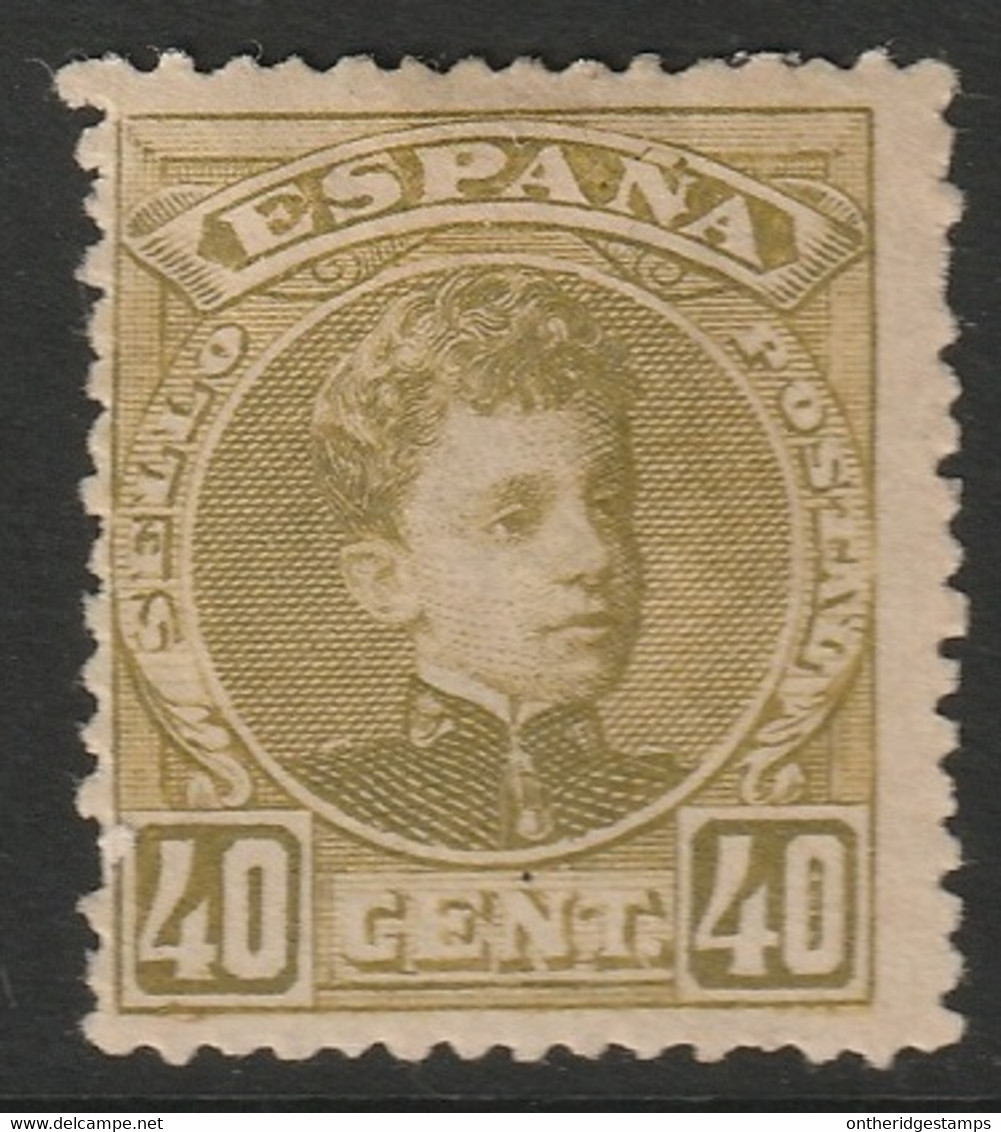 Spain 1901 Sc 281 Espagne Ed 250 Yt 220 MH* Disturbed Gum - Nuevos