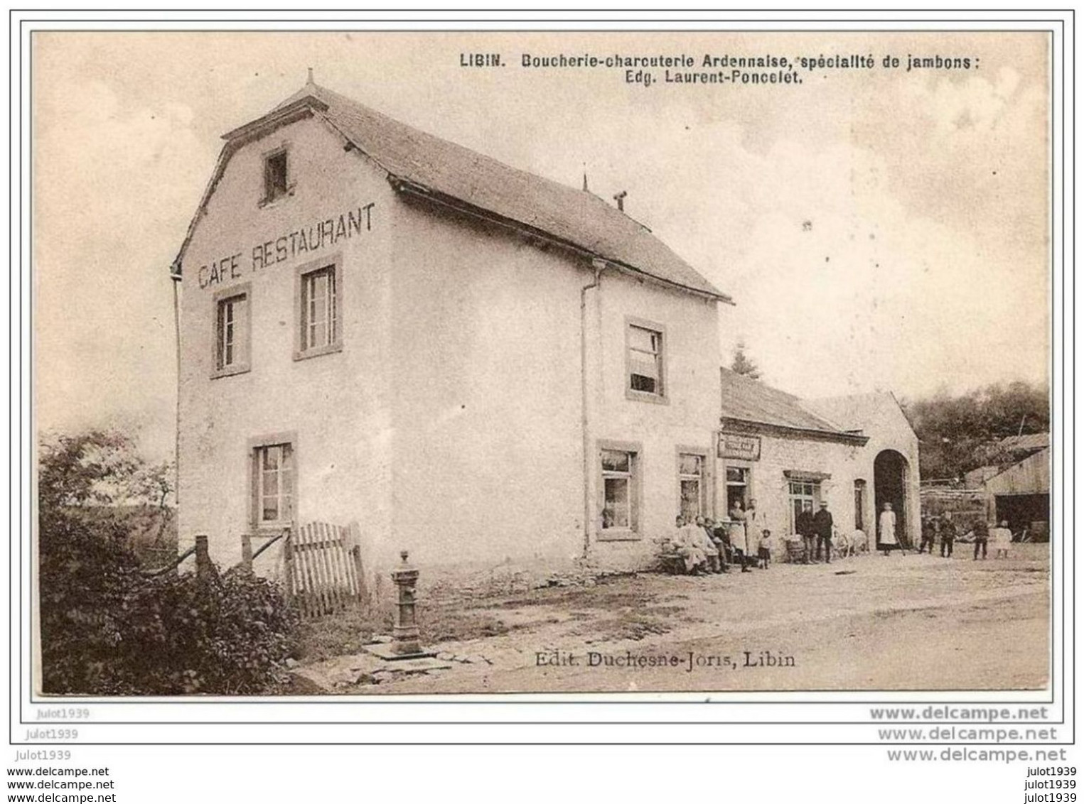 LIBIN ..--  LAURENT - PONCELET , Spécialité De Jambons . Café , Restaurant . - Libin