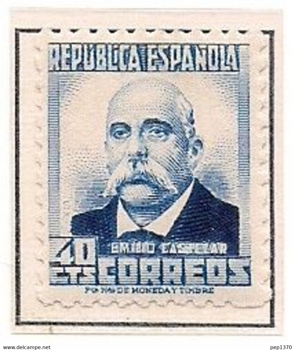 ESPAÑA 1931-1932 - PERSONAJES - NUMERO DE CONTROL AL DORSO - EDIFIL Nº 660** MNH - Nuevos