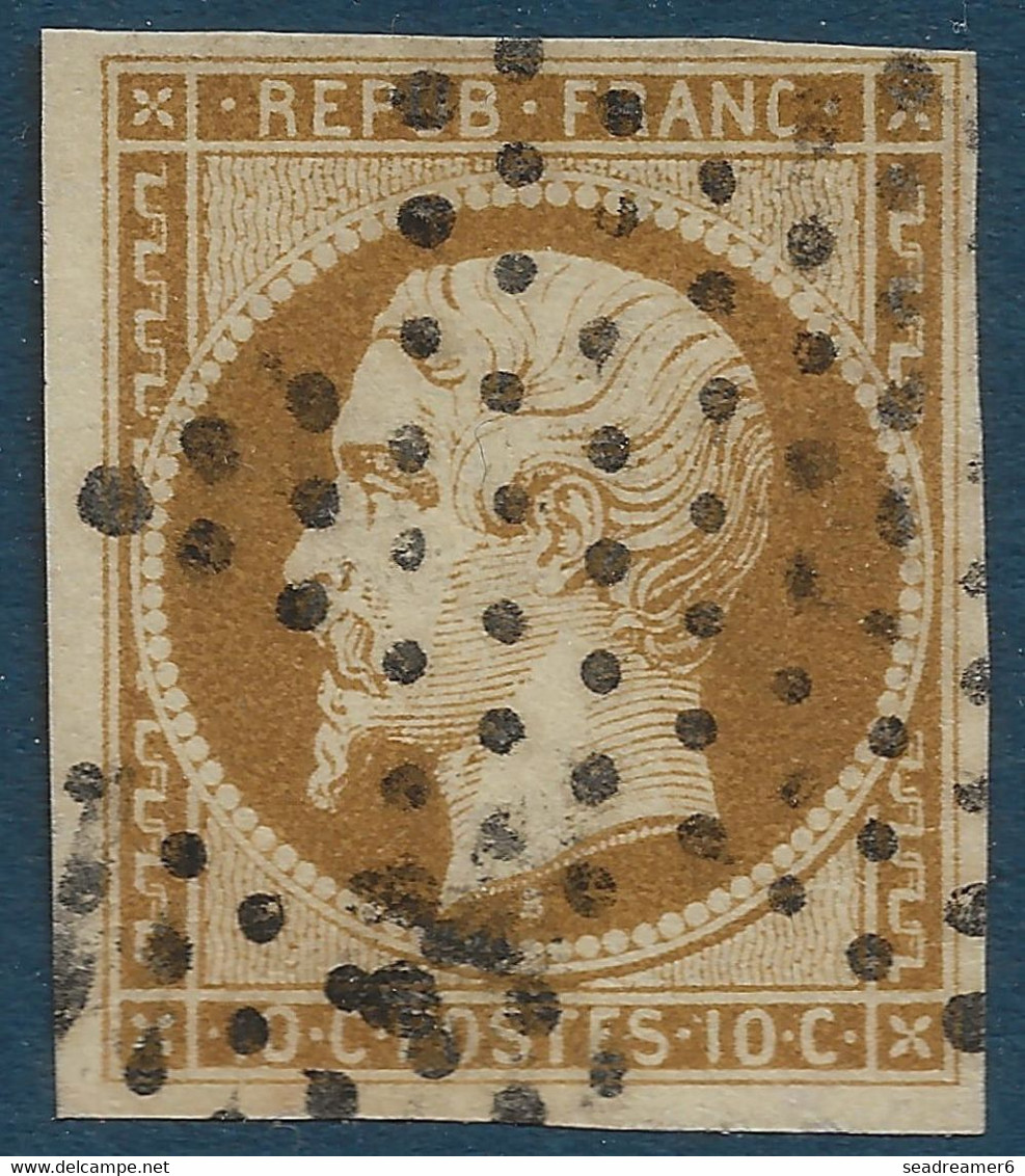 France Napoleon N°9d 10c Bistre Brun Fonçé (nuance Caracteristique) Oblitéré étoile De Paris, Frais & TTB Signé JAMET - 1852 Louis-Napoleon