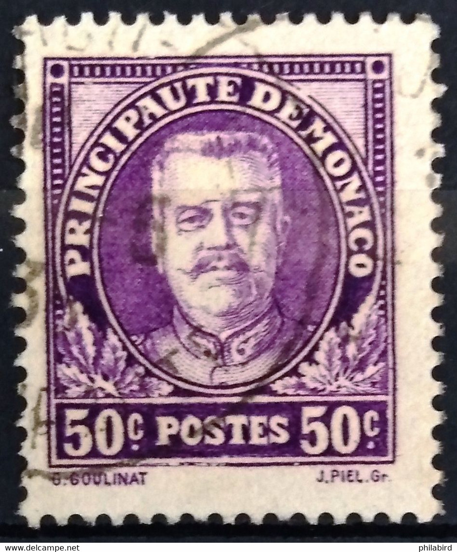 MONACO                       N° 116                 OBLITERE - Used Stamps