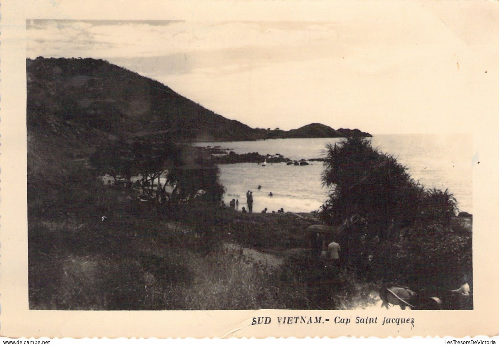 Sud Vietnam - Cap Saint Jacques - Animé Et Paysage - Vue Mer - Silhouettes - Silhouetkaarten