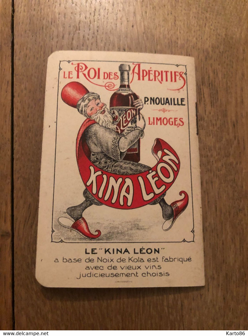 Petit Calendrier Publicitaire 1933 * KINA LEON Kina Léon Le Roi Des Apéritifs P. NOUAILLE Limoges * Calendar Almanach - Tamaño Pequeño : 1921-40