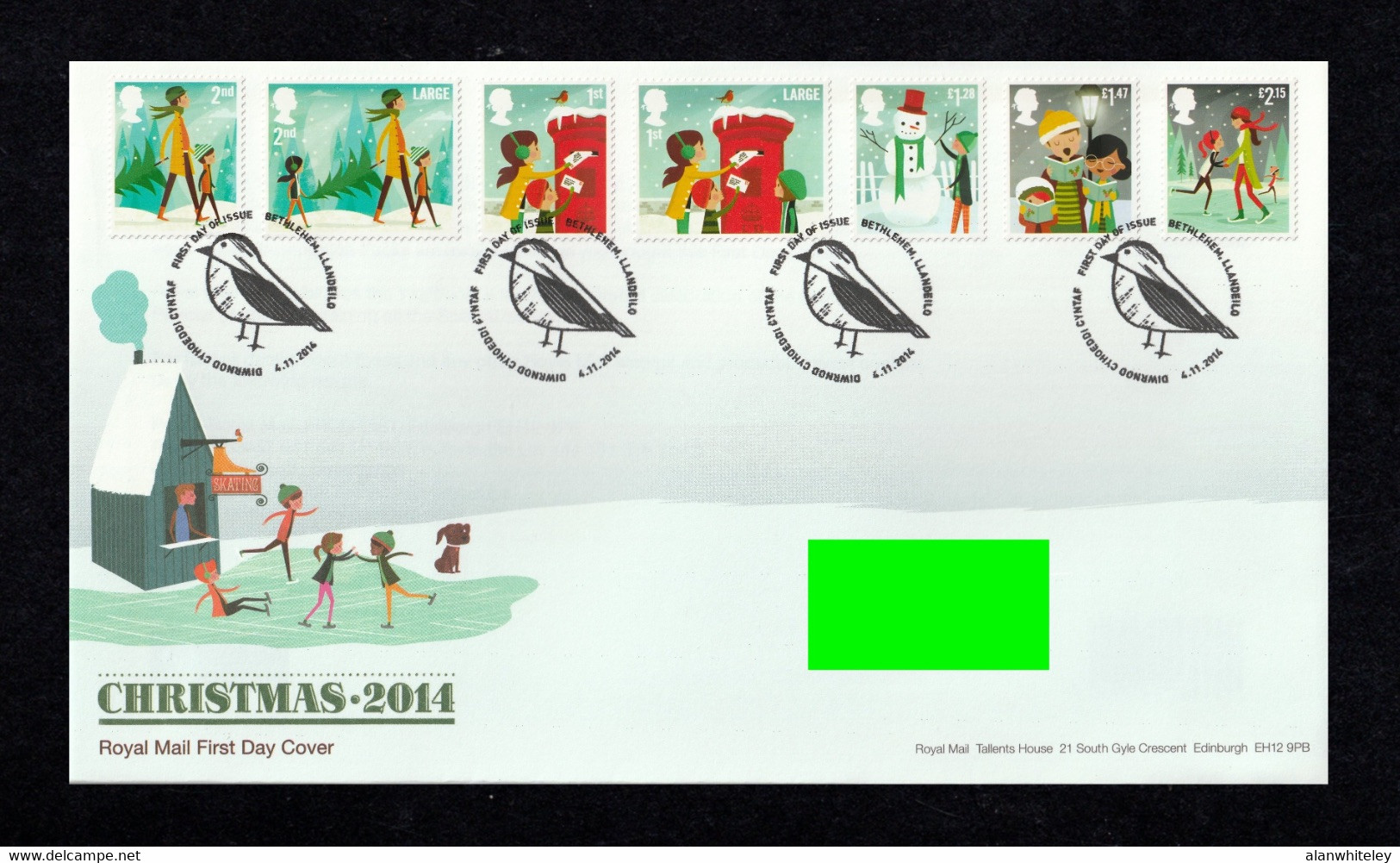 GREAT BRITAIN 2014 Christmas: First Day Cover CANCELLED - 2011-2020 Dezimalausgaben