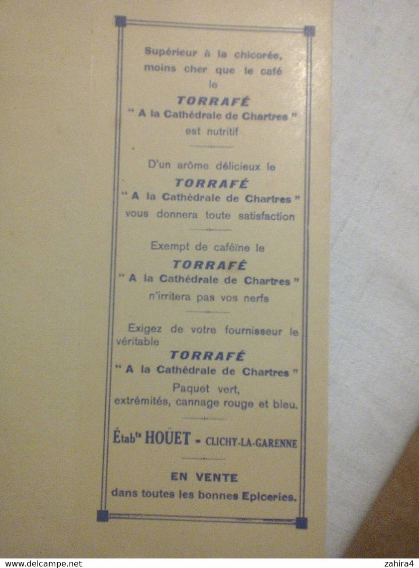 Illustrateur CP ? - Torrafé à La Cathédrale De Chartres  Bonifie Le Café Recettes Hoüet Clichy La Garenne Charles Duffit - Protège-cahiers