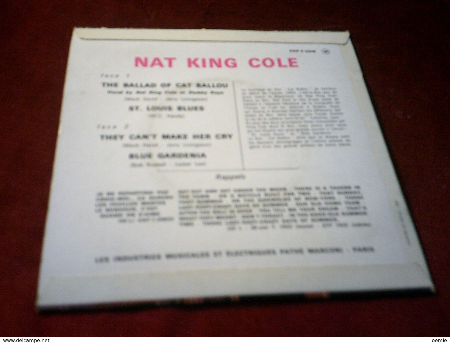 BANDE ORIGINALE DU FILM  CAT BALLOU  INTERPRETEES PAR NAT KING COLE  // ORIGINALE 1965 - Filmmusik