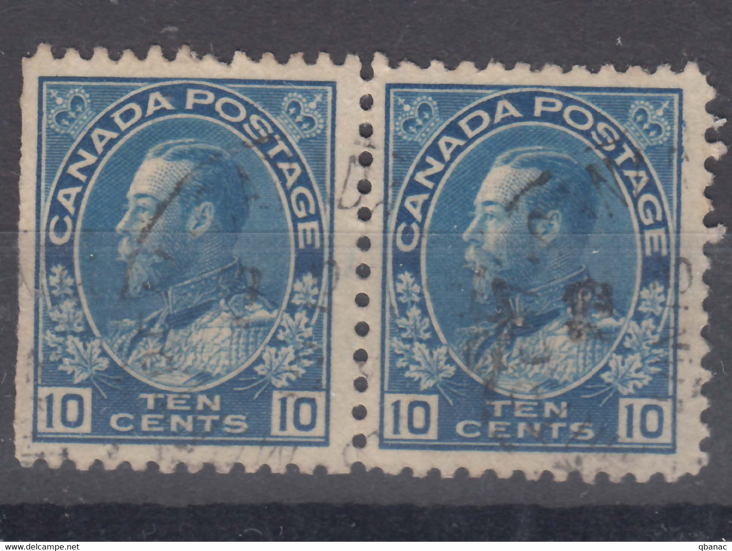 Canada 1922 Mi#112 Used Pair - Used Stamps