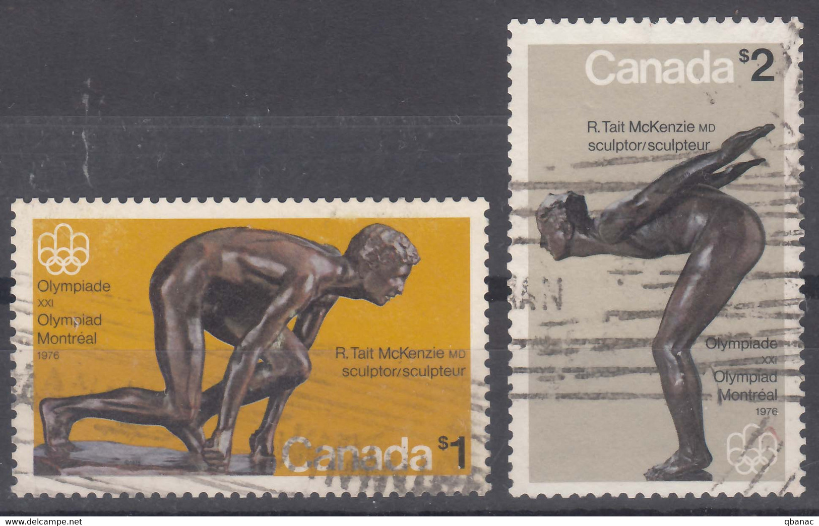 Canada 1975 Olympic Games 1976 Mi#585-586 Used - Used Stamps