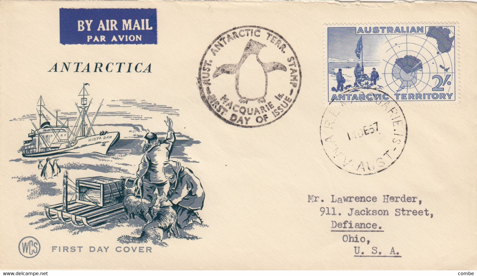 COVER. AUSTRALIAN-ANTARTIC 1957 FDC - Other & Unclassified