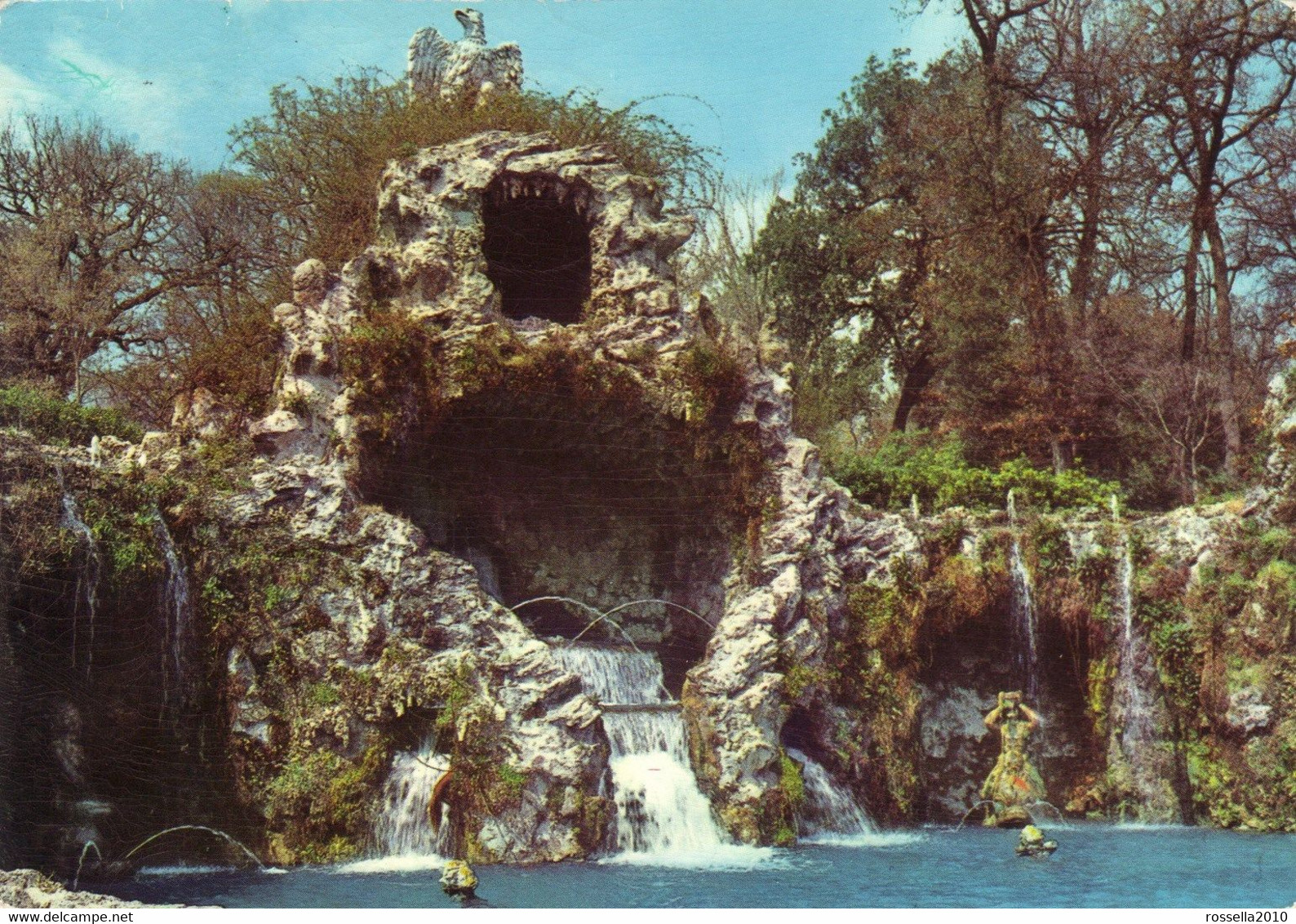 Cartolina 1966 ITALIA ROMA GIARDINI VATICANI FONTANA AQUILONE Italy Rome Postcard Italien Ansichtskarte Carte Postal - Parcs & Jardins