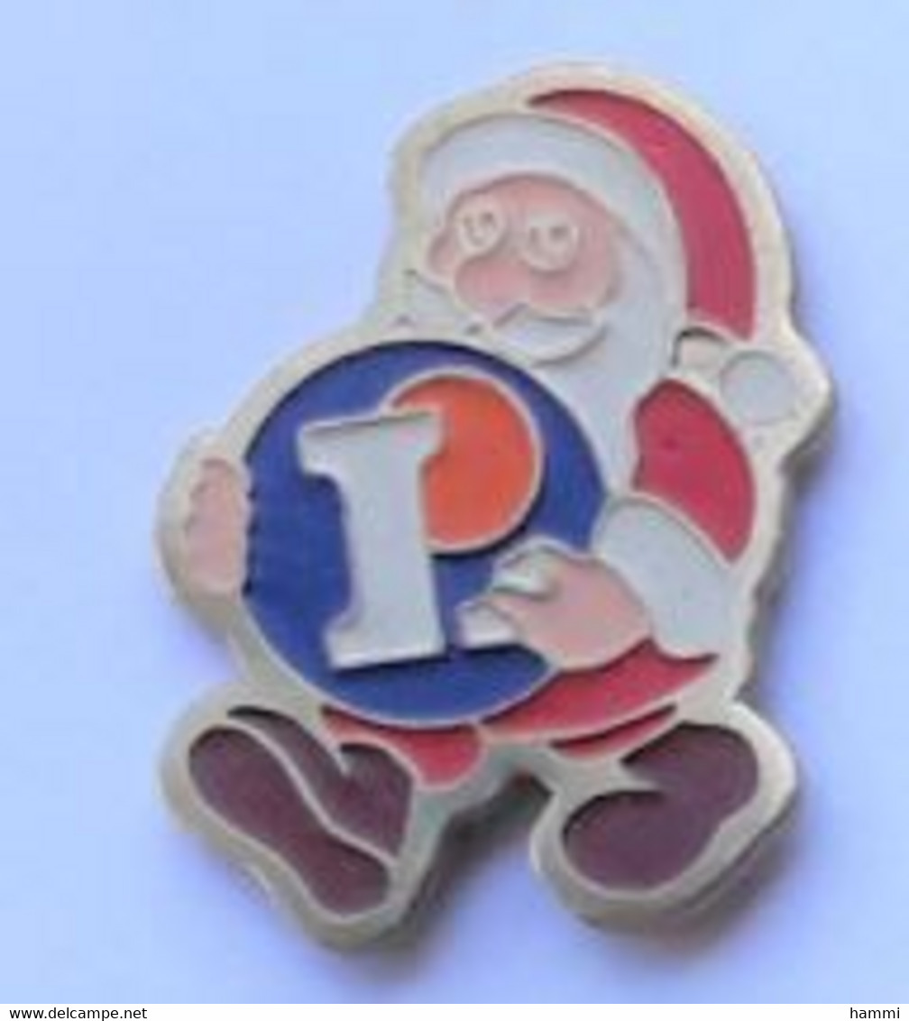 RR135 Pin's PERE NOEL Magasin Leclerc   Achat Immédiat - Kerstmis