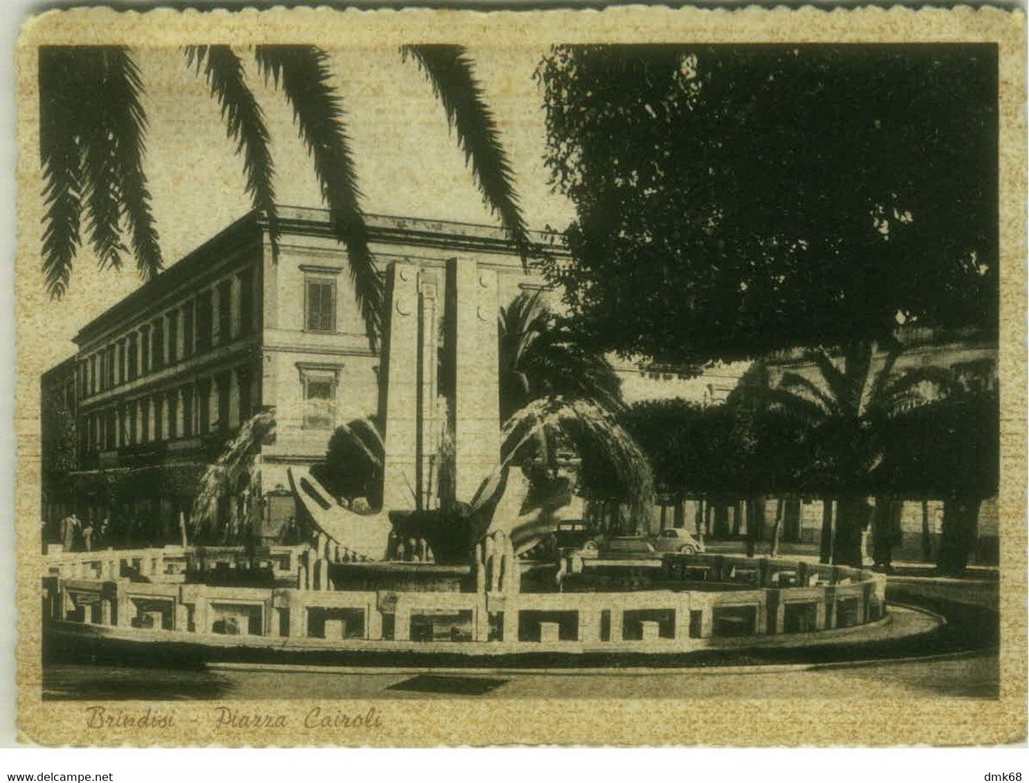 BRINDISI - PIAZZA CAIROLI - EDIZIONE MONTANILE - SPEDITA 1940 (8576) - Brindisi